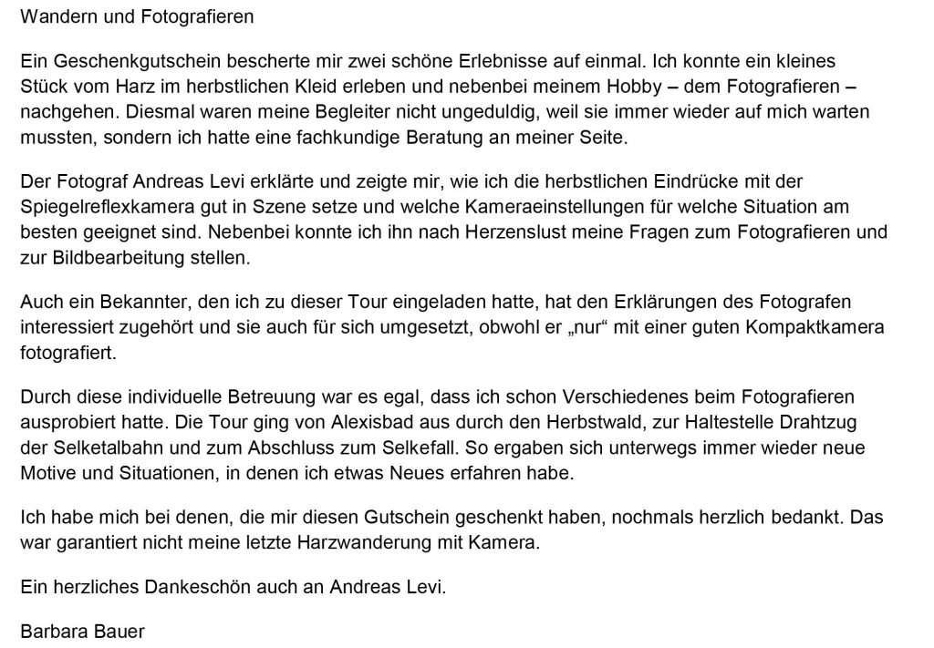 Wandern und Fotografieren