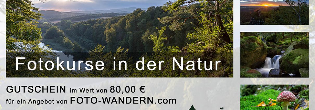 Geschenk-Gutschein für Fotokurse zum downloaden