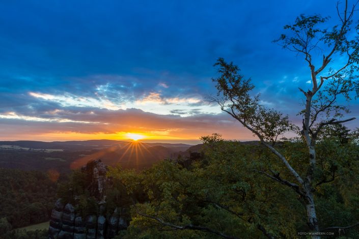Sonnenaufgang auf den Schrammsteinen Sonnenaufgang auf den Schrammsteinen