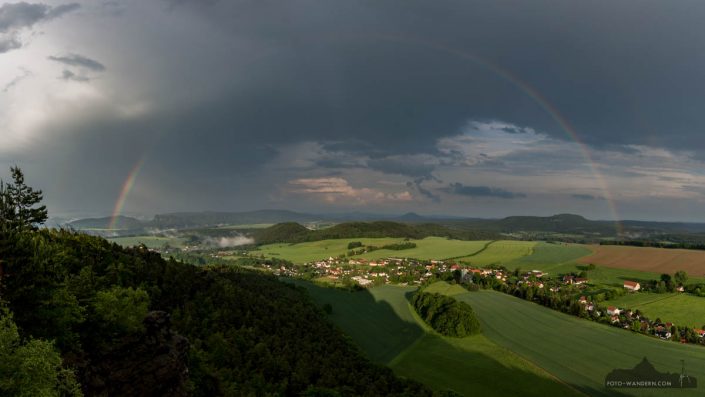 Regenbogen im Elbsandsteingebirge Regenbogen im Elbsandsteingebirge