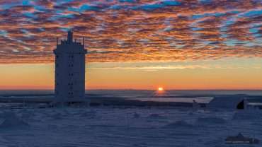 Fotokurs Landschaftsfotografie- Sonnenaufgang im Winter auf dem Brocken im Harz