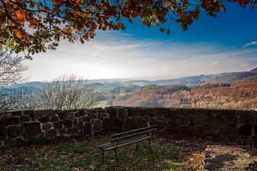 Fotokurs-Wanderwoche im Harz - Herbst 2017 - Blick von der Burgruine Hohnstein