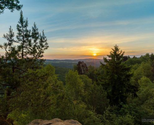Fotoreise Sächsische Schweiz - Sonnenaufgang auf den Schrammsteinen