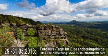 Fotokurs-Tage im Elbsandsteingebirge Mai 2018