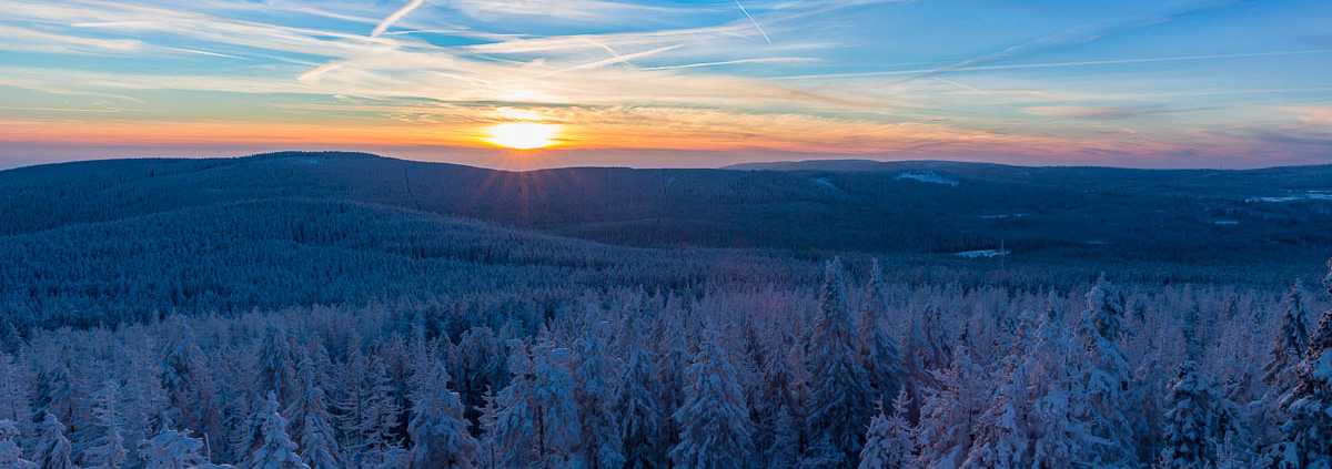 Sonnenuntergang am Achtermann