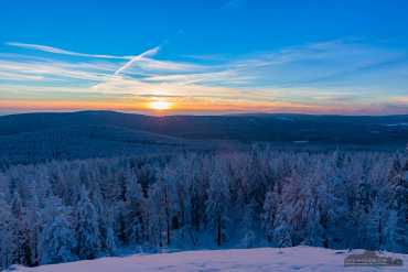 Sonnenuntergang am Achtermann