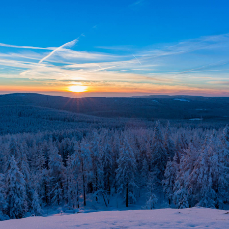 Sonnenuntergang am Achtermann