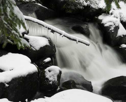 Winter an der Bode im Harz