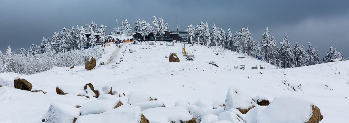 Der Harzer Wurmberggipfel im Winter