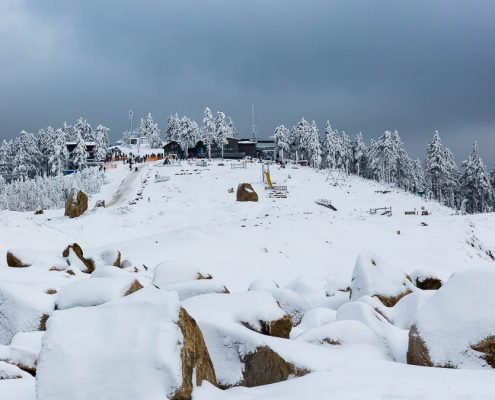 Der Harzer Wurmberggipfel im Winter