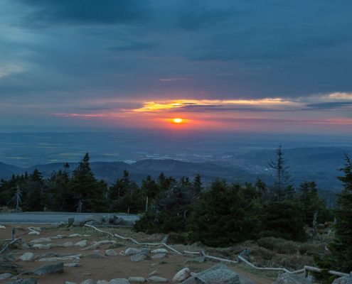 Harzer Gipfeltour -Sonnenaufgang auf dem Brocken
