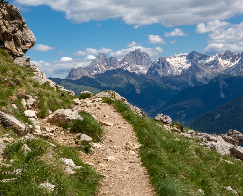 Hirzelsteig unterhalb des Rosengartens