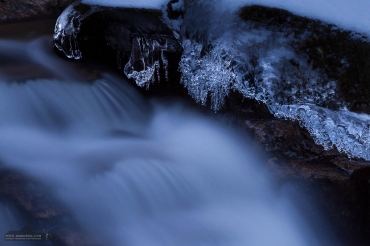 Langzeitbelichtung im Winter im Harz