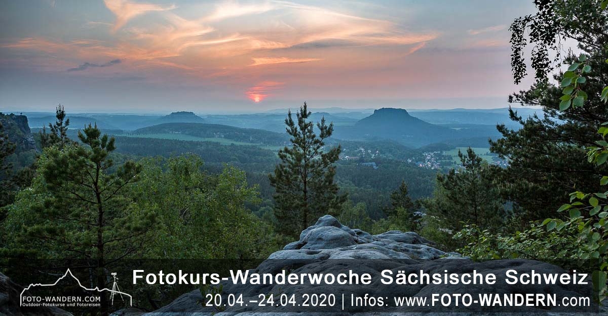 Fotokurs Wanderwoche Sächsische Schweiz April 2020