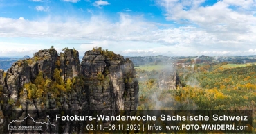 Fotokurs Wanderwoche Sächsische Schweiz Herbst 2020