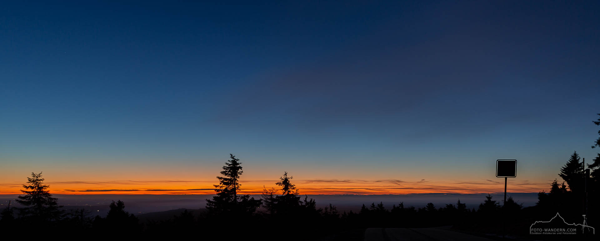 Blaue Stunde im Nationalpark Harz