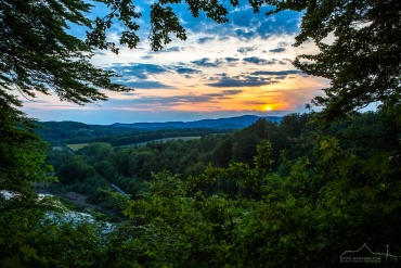 Sonnenuntergang auf dem Karstwanderweg