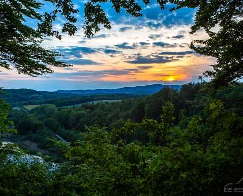 Sonnenuntergang auf dem Karstwanderweg
