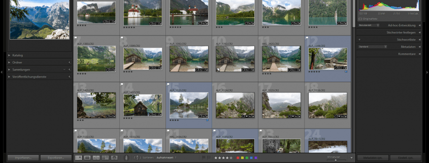 Fotokurs Bildbearbeitung mit Adobe Lightroom