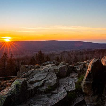 Sonnenuntergang auf dem Achtermann