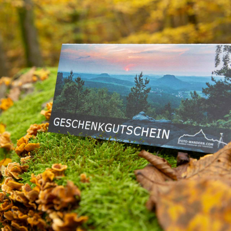 Wertgutscheine für Foto-Wanderungen, Fotokurse und Fotoreisen
