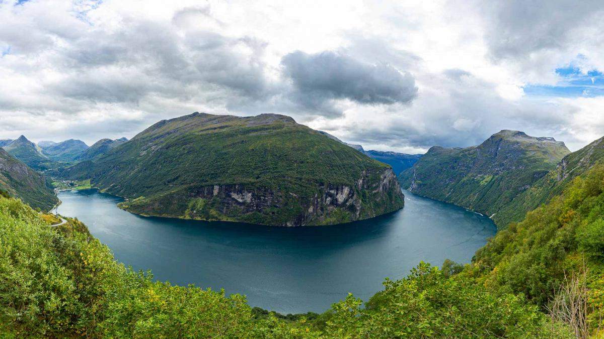 Panorama Geirangerfjord, Norwegen