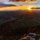 kurz vor Sonnenuntergang auf dem Lilienstein