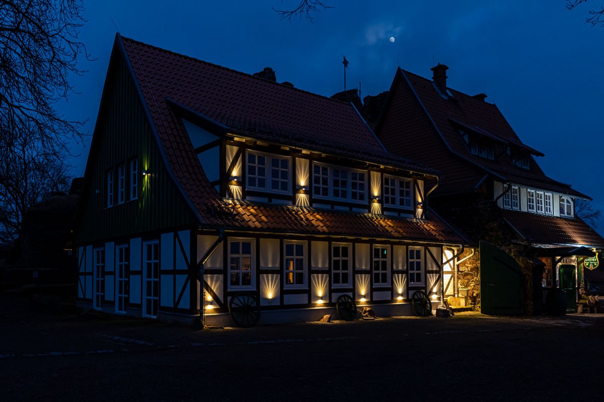 Fotokurs zur Blauen Stunde auf der Burgruine Hohnstein