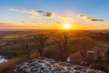 Sonnenuntergang im Südharz