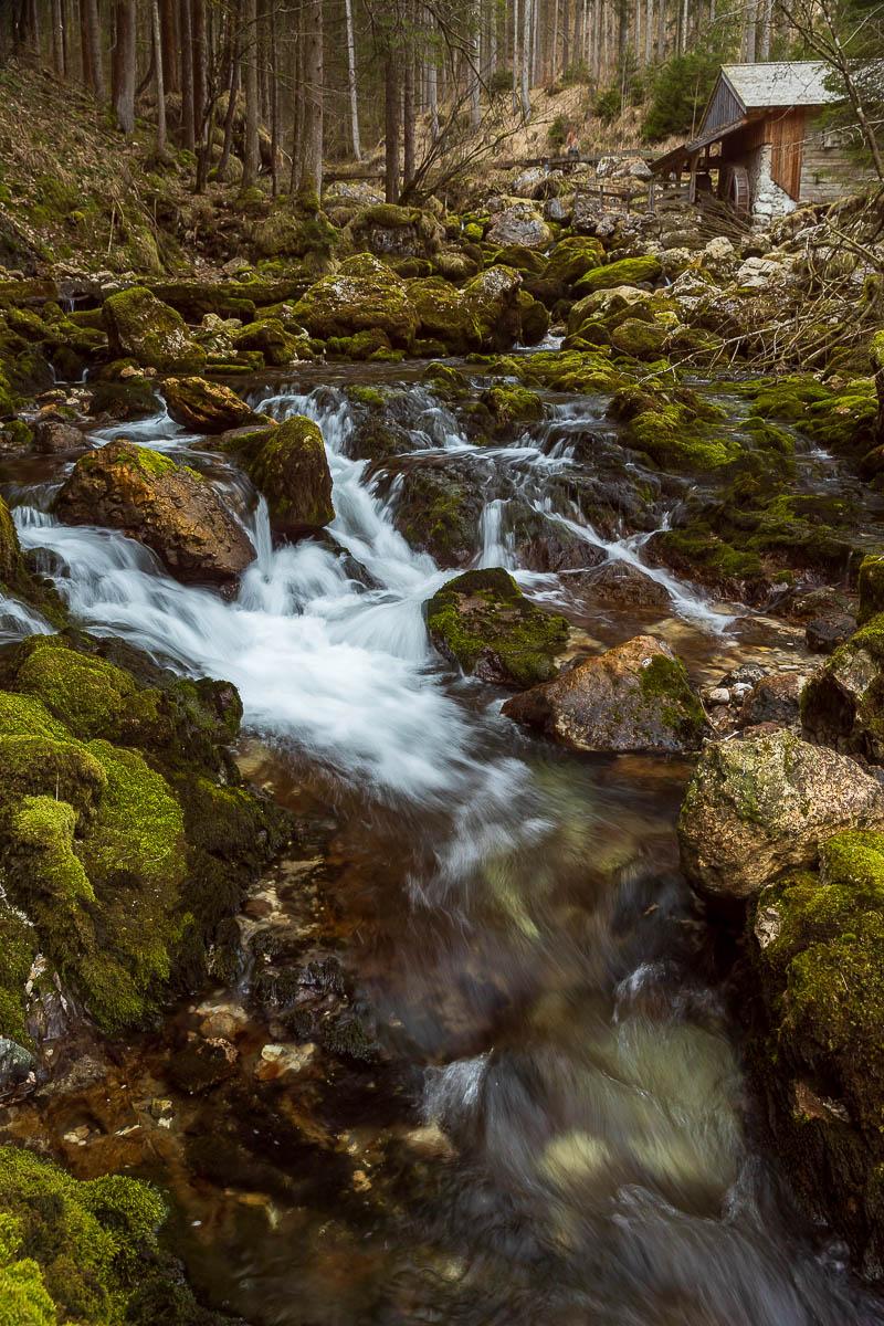 Langzeitbelichtung am Gollinger Wasserfall - Fotoreise Berchtesgadener Land