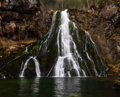 Langzeitbelichtung am Gollinger Wasserfall - Fotoreise Berchtesgadener Land