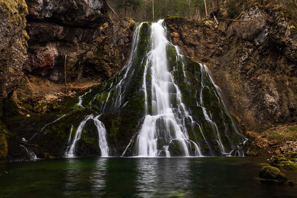 Langzeitbelichtung am Gollinger Wasserfall - Fotoreise Berchtesgadener Land