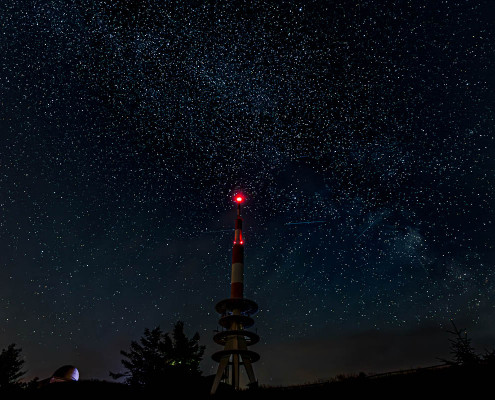 Nachtfotografie auf dem Brocken im Harz