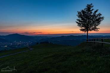 Sonnenuntergang und Blaue Stunde im Alpstein