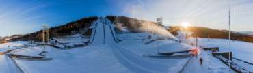 Skisprungschanze Lysgårdsbakken Lillehammer - Nordlicht-Fotoreise Norwegen