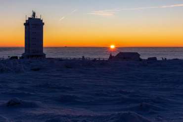 Sonnenaufgang auf dem Brocken