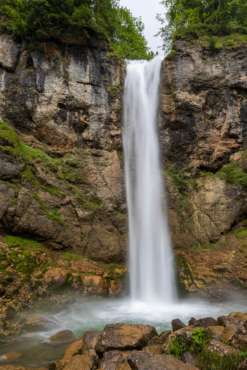 Der Leuenfall im Alpstein im Appenzellerland