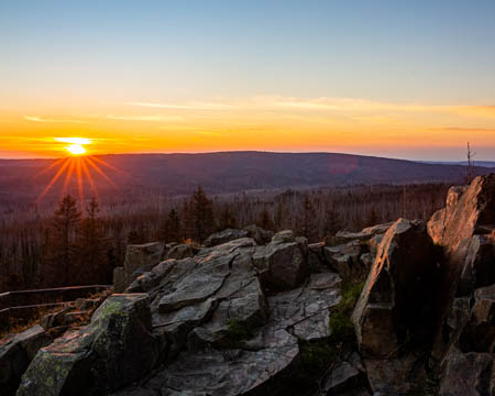 Sonnenuntergang auf dem Achtermann