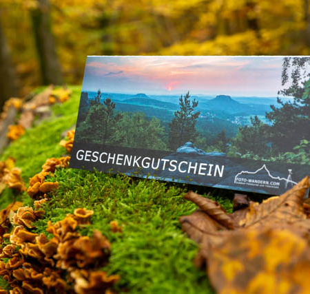 Wertgutscheine für Foto-Wanderungen, Fotokurse und Fotoreisen mit Foto-Wandern.com